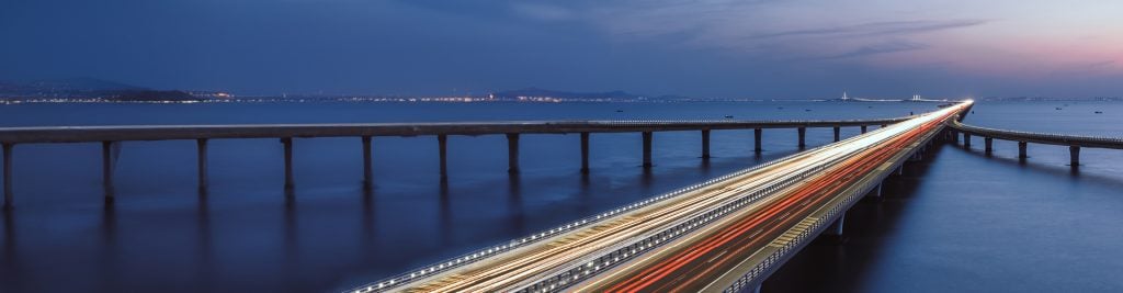 Qingdao Jiaozhou Bay Cross-sea Bridge - stock photo